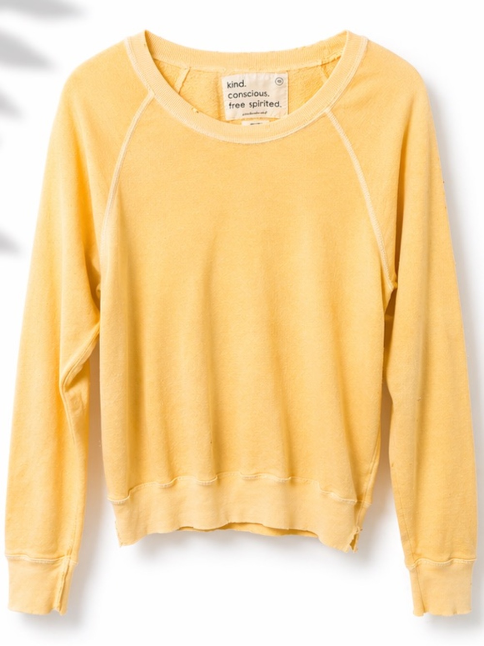 Two piece set 
Kind. Unsubscribed Lightweight Crewneck Sweatshirt in Soft Yellow